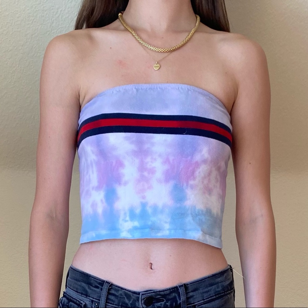 Tie dye tube top